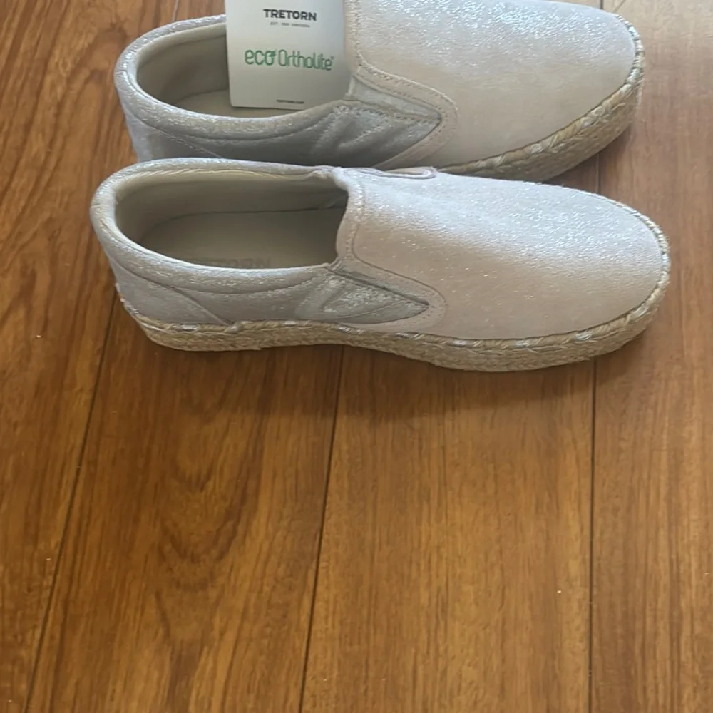 Women's White Slip-On Espadrilles - Picture 3 of 5